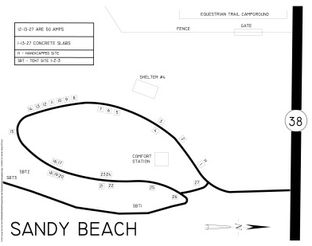View Reservation Map for Sandy Beach Campground