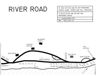 View Reservation Map for River Road Campground