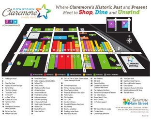 View Downtown Claremore Map