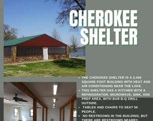 Cherokee Shelter Rental Information