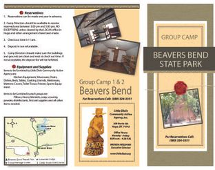View Beavers Bend Group Camp Info
