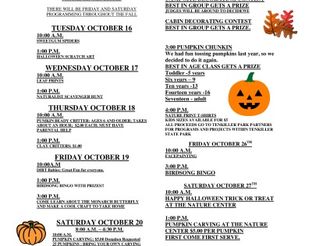 Fall Break Activities - Driftwood Nature Center