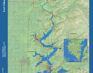 View Fort Gibson Lake Map