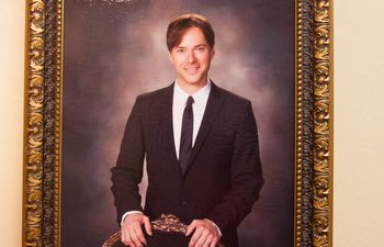 Photo of Bryan White on the wall at the Putnam City Administration Building in Oklahoma City