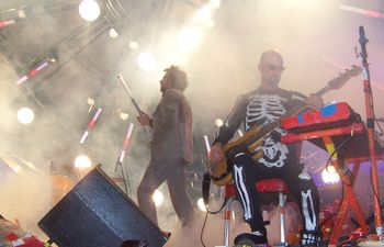 The Flaming Lips perform at the Zoo Amphitheater in Oklahoma City on September 15, 2006.