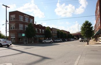 The intersection of Greenwood Ave. and Archer St. in Tulsa's historic Greenwood district.  The GAP Band took their name from Greenwood, Archer and Pine streets in Tulsa.