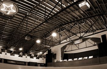 The spring-loaded floor at Cain's Ballroom in Tulsa is perfect for dancing.