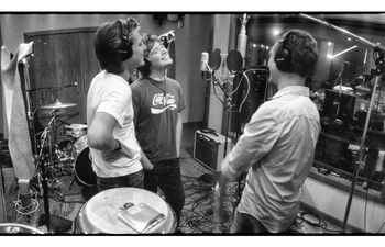 The Hanson brothers sing together in their Tulsa recording studio, 3CG, which is short for Three Car Garage, in 2006.