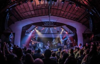 John Moreland and his band at Cain's Ballroom in Tulsa. 