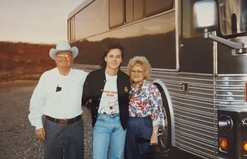 Bryan White and his grandparents in Clinton, OK in 1995
