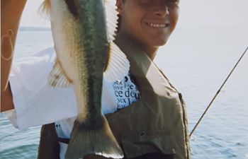 Bryan White fishing at Lake Texoma in 1999