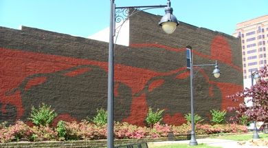 Centennial Plaza Brick Wall Mural