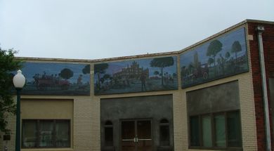 Castle Burning Mural