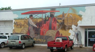 Threshing Time Mural