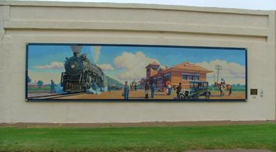 Alva Train Depot Mural