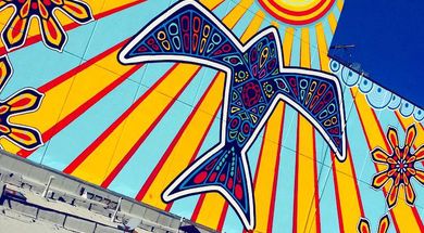 Norman Red Tail Hawk Mural