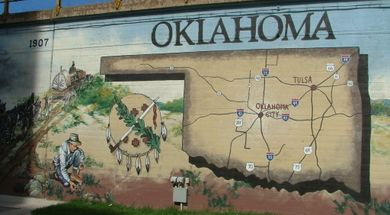 Oklahoma History Timeline Mural