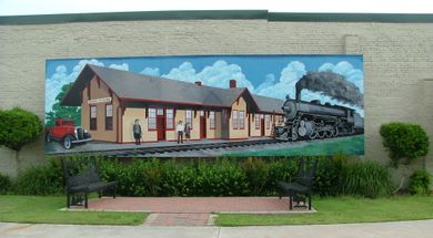 Wagoner Depot Mural