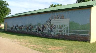Horse Racing Mural