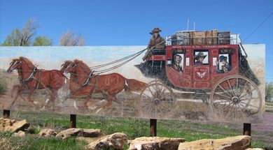 1894 Stagecoach Mural