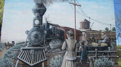 Gate Locomotive Mural