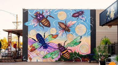 Vibratory Messages Generated by Tethered Bees Mural