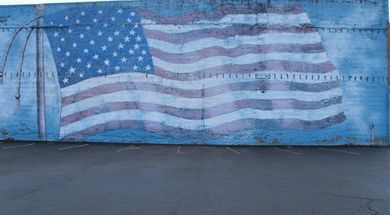 American Flag Mural