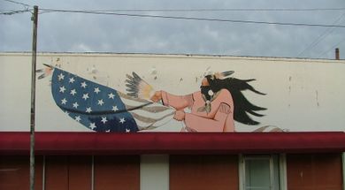 Native American Dancer Mural
