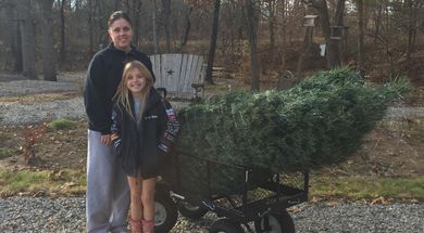 Molly and Socks Christmas Tree Farm