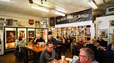 If the nostalgia of dining like it's 1955 appeals to you, then head to the legendary Midway Grocery & Deli for made-to-order sandwiches and award-winning soups.