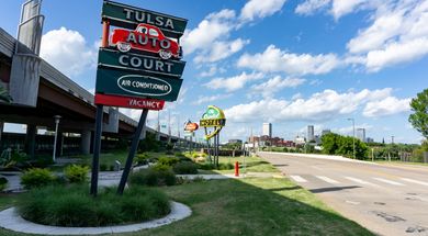 Cyrus Avery Plaza Southwest