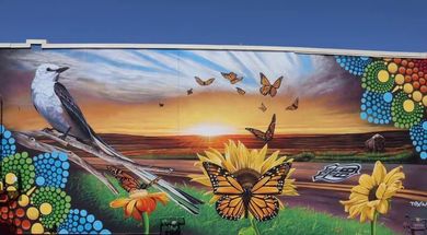Yukon Sunset Mural
