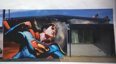 Superman Mural