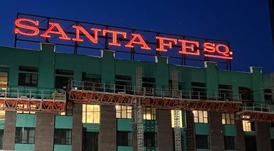 Santa Fe Square Square Sign