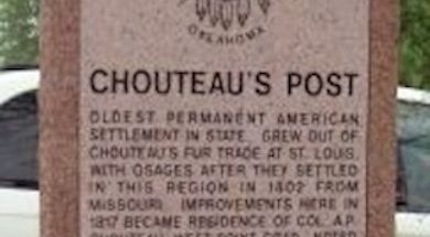 Chouteau Trading Post Marker