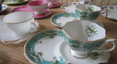 Vintage Snack Sets Exhibit