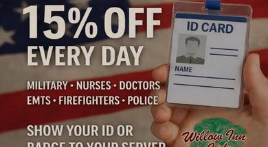 Veterans and First Responders - 15% Off