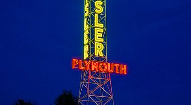 Chrysler-Plymouth Tower & Neon Sign