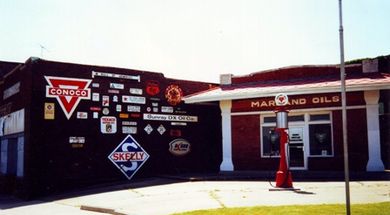 Marland Service Station Wall of Memories