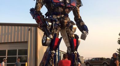 Optimus Prime Transformers Statue