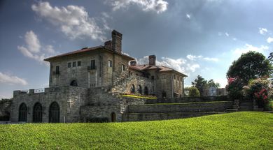 Explore the lush landscape surrounding the Marland Mansion & Estate in Ponca City.