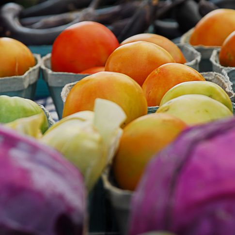Fresh produce from local farmers is available at the Tulsa Farmers' Market.