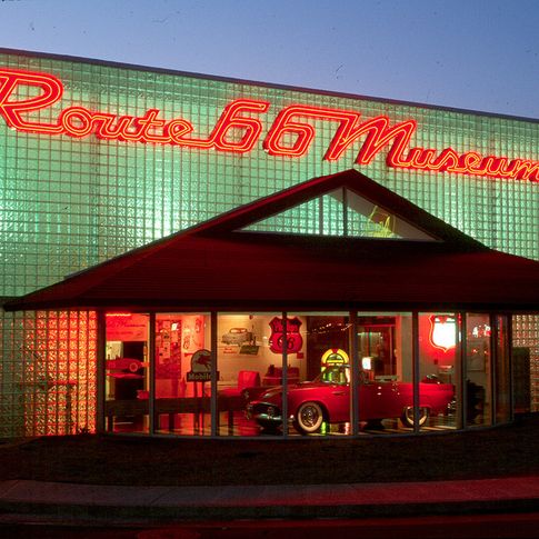 The Oklahoma Route 66 Museum in Clinton depicts The Mother Road throughout the decades of her history.