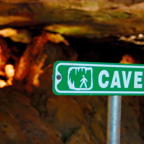 Visitors can tour the world's largest natural gypsum cave open to the public at Alabaster Caverns State Park near Freedom.