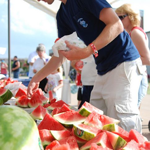 Libertyfest in Edmond has been rated one of the Top 10 Fourth of July celebrations in the nation.  This event includes a free watermelon feast in the park to help festivalgoers cool off in the afternoon.