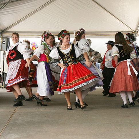Traditional dance performances celebrate Czech heritage during the annual Oklahoma Czech Festival in Yukon.