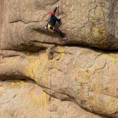 Rock climbing enthusiasts find a great challenge on the granite crags and many rock faces of the Wichita Mountains in southwest Oklahoma.  Guide For a Day offers personalized rock climbing instruction in the Wichita Mountains for skill levels from beginner to advanced.