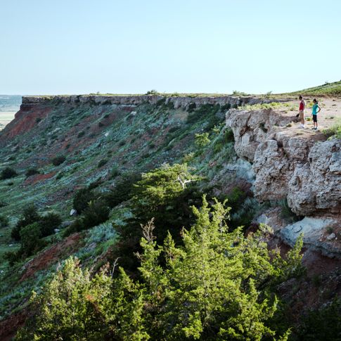 Visitors are welcome from dawn to dusk at Gloss Mountain State Park.