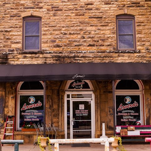 The famous Lovera's Italian Grocery in Krebs.