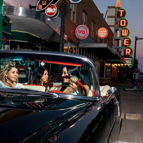 Travel down Oklahoma City's bustling 23rd Street for nostalgic neon signs, iconic concert venues and dining destinations paying homage to Route 66.